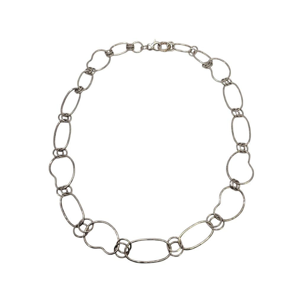 Ippolita Sterling Silver Classico Prosper Hammered Kidney Bean Necklace 19451 907$